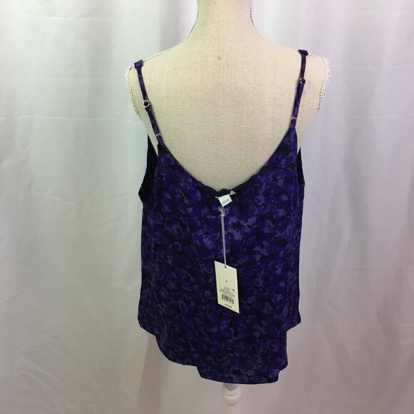 A New Day Floral Tank Top Blue Small - Picture 6 of 15
